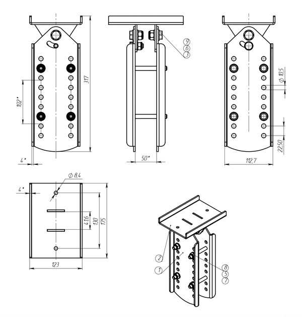 Купить стойка ложемента с чашкой кронштейн 50х100 по цене 3 000 р.. Низкие цены. Большой выбор. Доставка по всей России. Интернет-магазин в Москве. Только положительные отзывы!
