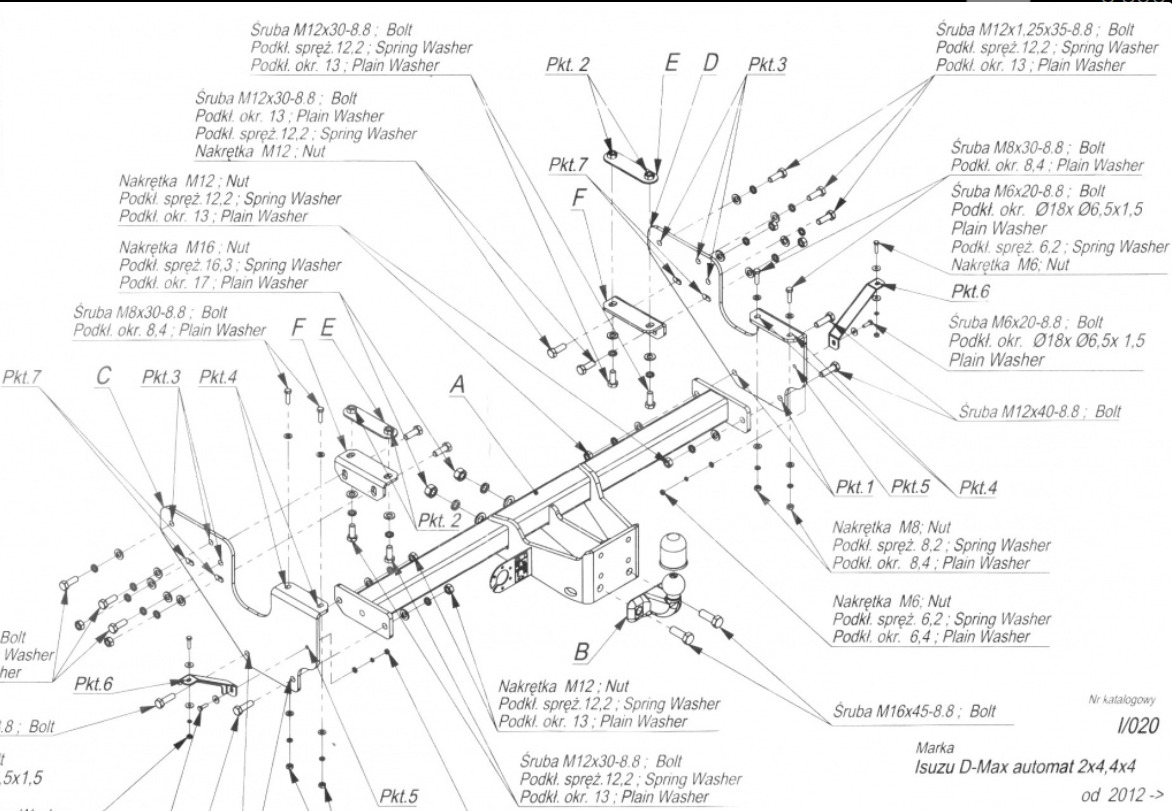 Купить фаркоп isuzu d-max 2012-2021 - i.020 imiola по цене  Низкие цены. Большой выбор. Доставка по всей России. Интернет-магазин в Москве. Только положительные отзывы!