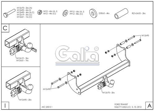 Купить фаркоп ford transit шасси 2000-2014, 2014- f116c galia по цене 31 492 р. Низкие цены. Большой выбор. Доставка по всей России. Интернет-магазин в Москве. Только положительные отзывы!
