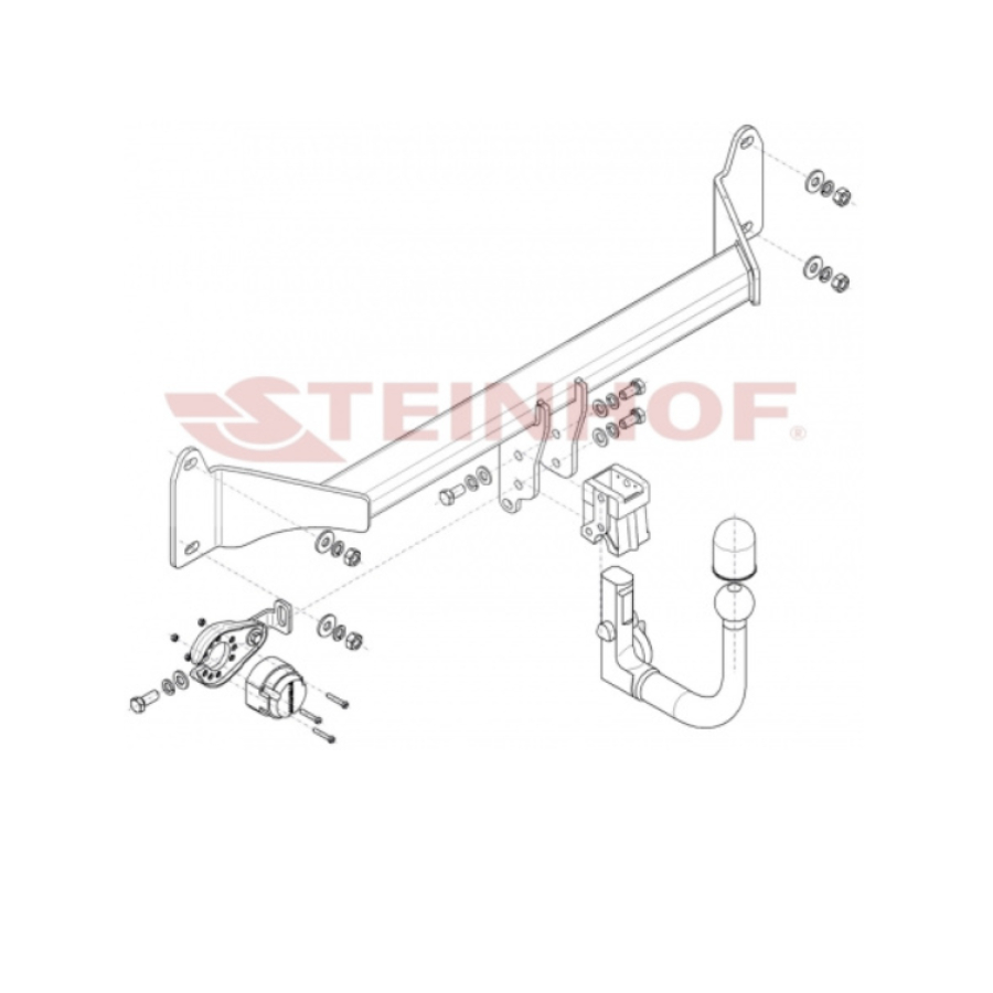 Купить фаркоп bmw 1-series f40 2019- b-095 steinhof по цене  Низкие цены. Большой выбор. Доставка по всей России. Интернет-магазин в Москве. Только положительные отзывы!