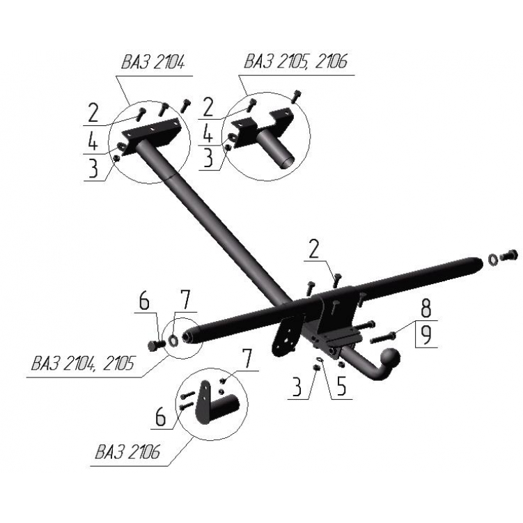 Купить фаркоп ваз 2105, 2107 1980-2010 - vaz-35 avtos по цене 4 492 р. Низкие цены. Большой выбор. Доставка по всей России. Интернет-магазин в Москве. Только положительные отзывы!