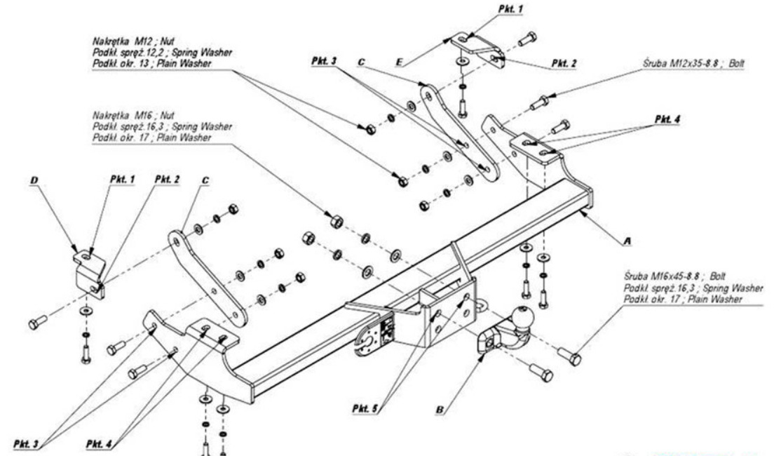 Купить фаркоп renault trafic, nissan primastar, opel vivaro 2001-2014 - r.024 imiola по цене  Низкие цены. Большой выбор. Доставка по всей России. Интернет-магазин в Москве. Только положительные отзывы!