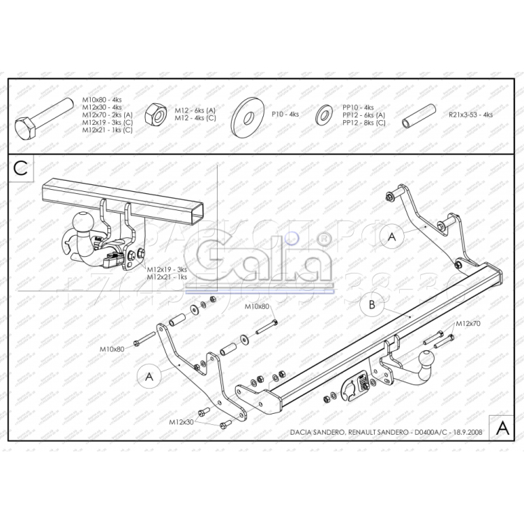 Купить фаркоп renault sandero 2009-2014, sandero stepway 2010-2014 - d040a galia по цене 21 142 р. Низкие цены. Большой выбор. Доставка по всей России. Интернет-магазин в Москве. Только положительные отзывы!
