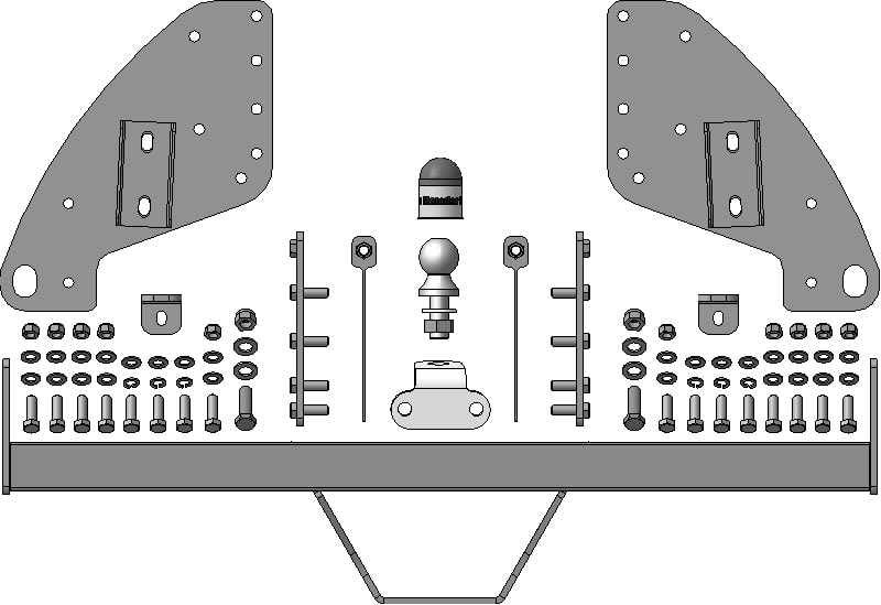 Купить фаркоп mitsubishi l200 2007-2015 (кроме long), l200 2015-, fiat fullback 2016- 91301-fe motodor по цене  Низкие цены. Большой выбор. Доставка по всей России. Интернет-магазин в Москве. Только положительные отзывы!