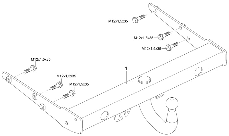 Купить фаркоп volkswagen transporter, caravelle, multivan t5,t6 2003-2015,2015- 321650600001 westfalia по цене  Низкие цены. Большой выбор. Доставка по всей России. Интернет-магазин в Москве. Только положительные отзывы!