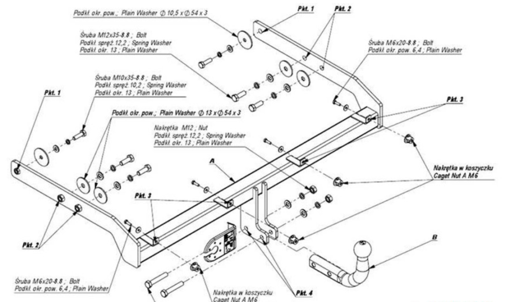 Купить фаркоп ford galaxy, seat alhambra 2000-2006, volkswagen sharan 2000-2010 - e.030 imiola по цене  Низкие цены. Большой выбор. Доставка по всей России. Интернет-магазин в Москве. Только положительные отзывы!