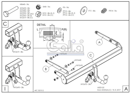 Купить фаркоп audi q5 2017- a050c galia по цене 28 792 р. Низкие цены. Большой выбор. Доставка по всей России. Интернет-магазин в Москве. Только положительные отзывы!