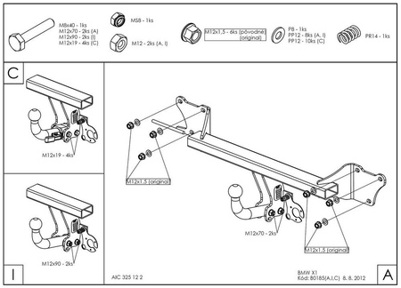Купить фаркоп bmw x1 e84 2009-2015 - b018a galia по цене  Низкие цены. Большой выбор. Доставка по всей России. Интернет-магазин в Москве. Только положительные отзывы!
