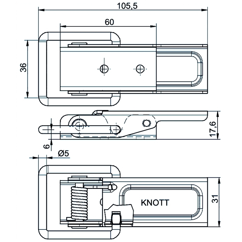Купить knott - защёлка борта прицепа rb34 с пружиной (6s5719.001) по цене . Низкие цены. Большой выбор. Доставка по всей России. Интернет-магазин в Москве. Только положительные отзывы!