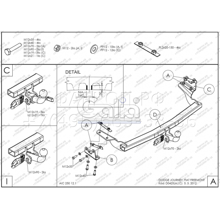 Купить фаркоп dodge journey 2008-2020, fiat freemont 2011-2020, кроме авто с запаской снизу - d042c galia по цене 26 568 р. Низкие цены. Большой выбор. Доставка по всей России. Интернет-магазин в Москве. Только положительные отзывы!