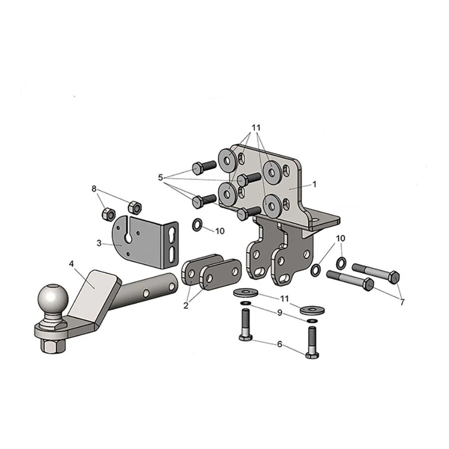Купить фаркоп toyota land cruiser prado j120 2002-2009, j150 2009-  t123-ae лидер-плюс по цене 5 850 р. Низкие цены. Большой выбор. Доставка по всей России. Интернет-магазин в Москве. Только положительные отзывы!