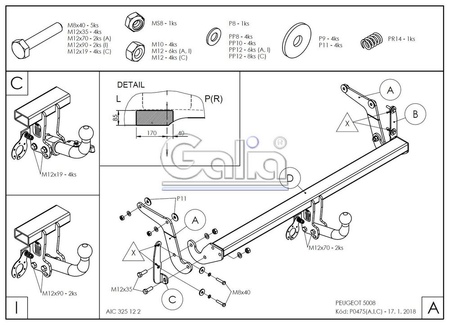Купить фаркоп peugeot 5008 2017- p047c galia по цене 29 692 р. Низкие цены. Большой выбор. Доставка по всей России. Интернет-магазин в Москве. Только положительные отзывы!