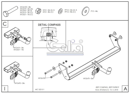 Купить фаркоп jeep compass mk, liberty 2006-2011 - j012a galia по цене 17 254 р. Низкие цены. Большой выбор. Доставка по всей России. Интернет-магазин в Москве. Только положительные отзывы!